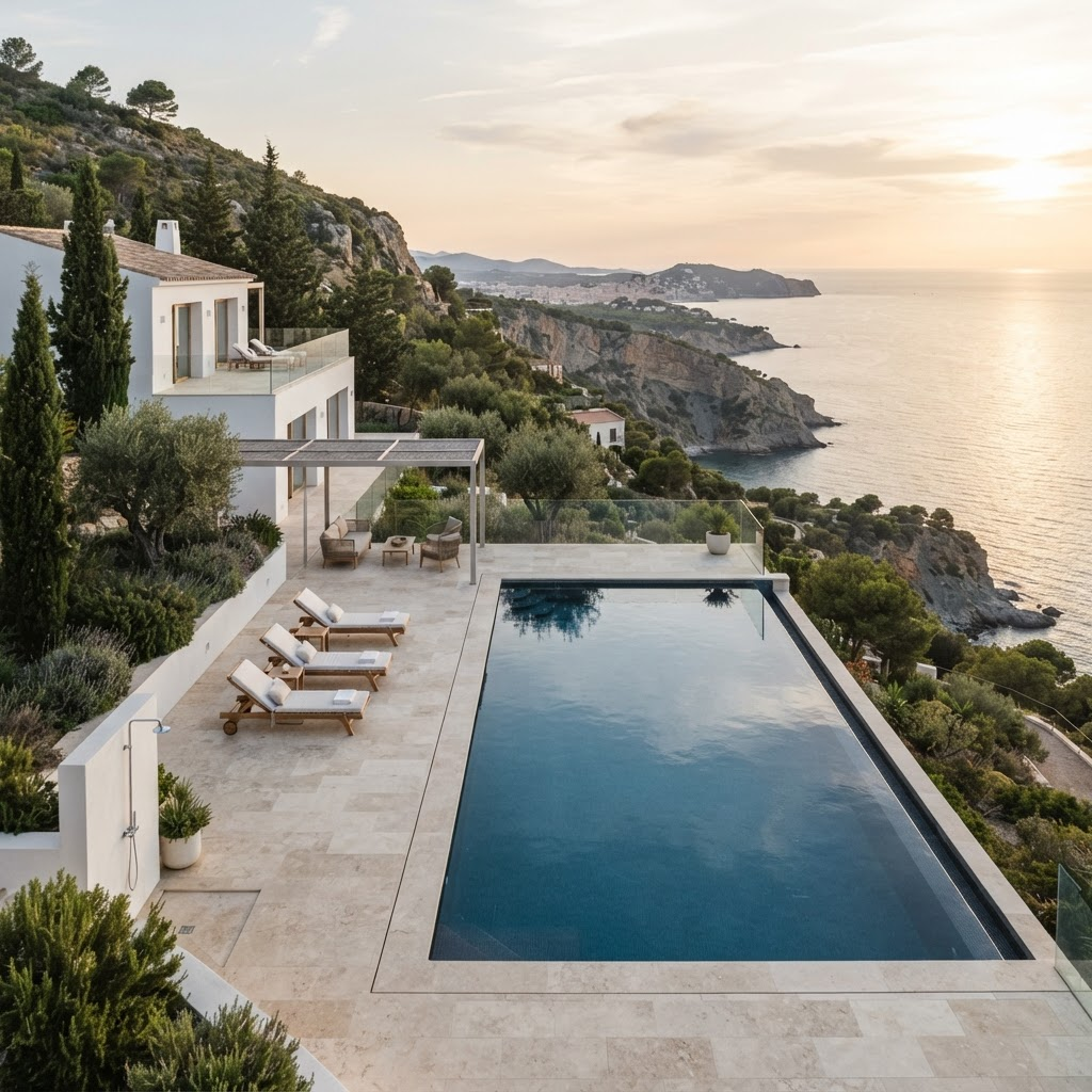Piscina tras una reforma integral en la Costa del Garraf