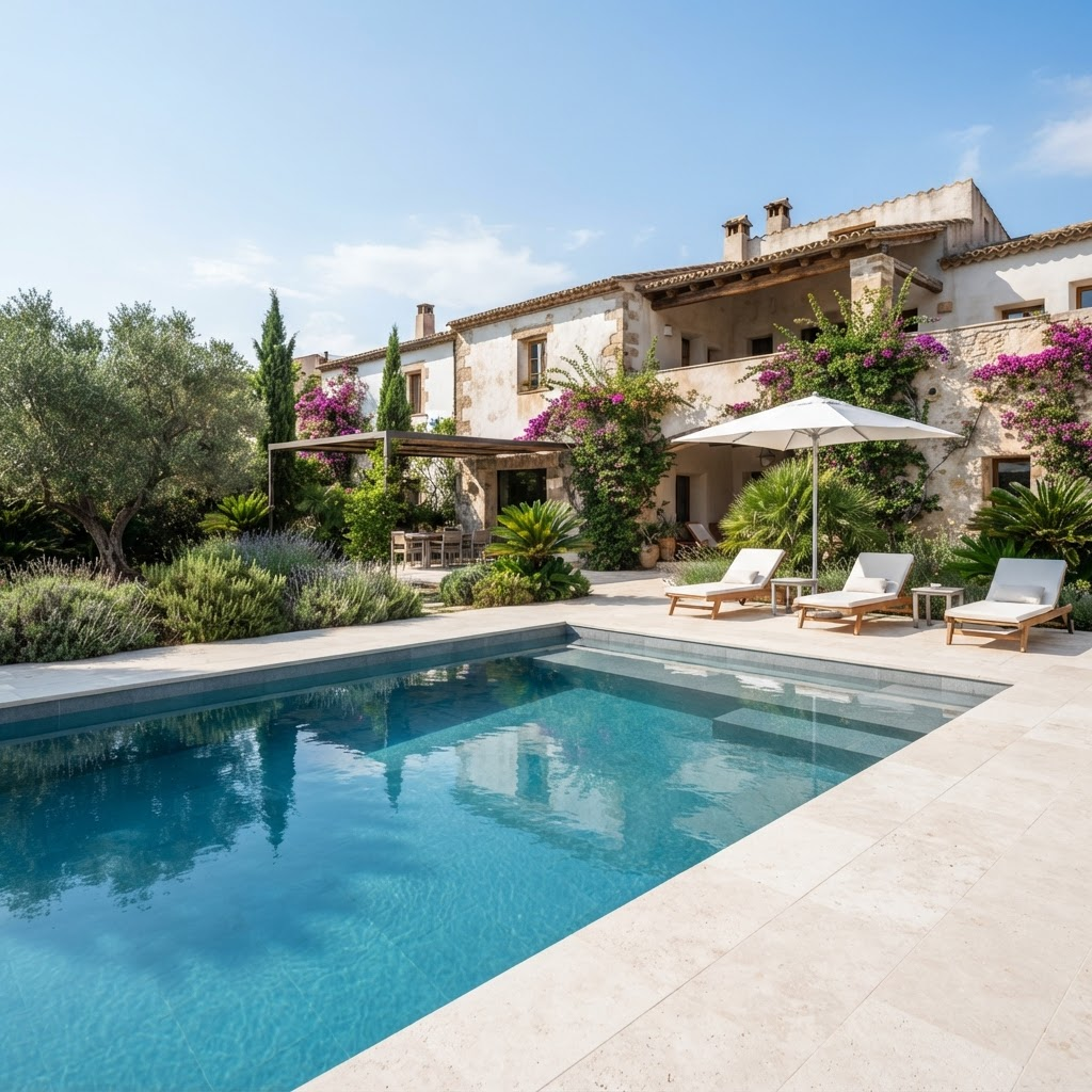Piscina reformada y modernizada en Sitges
